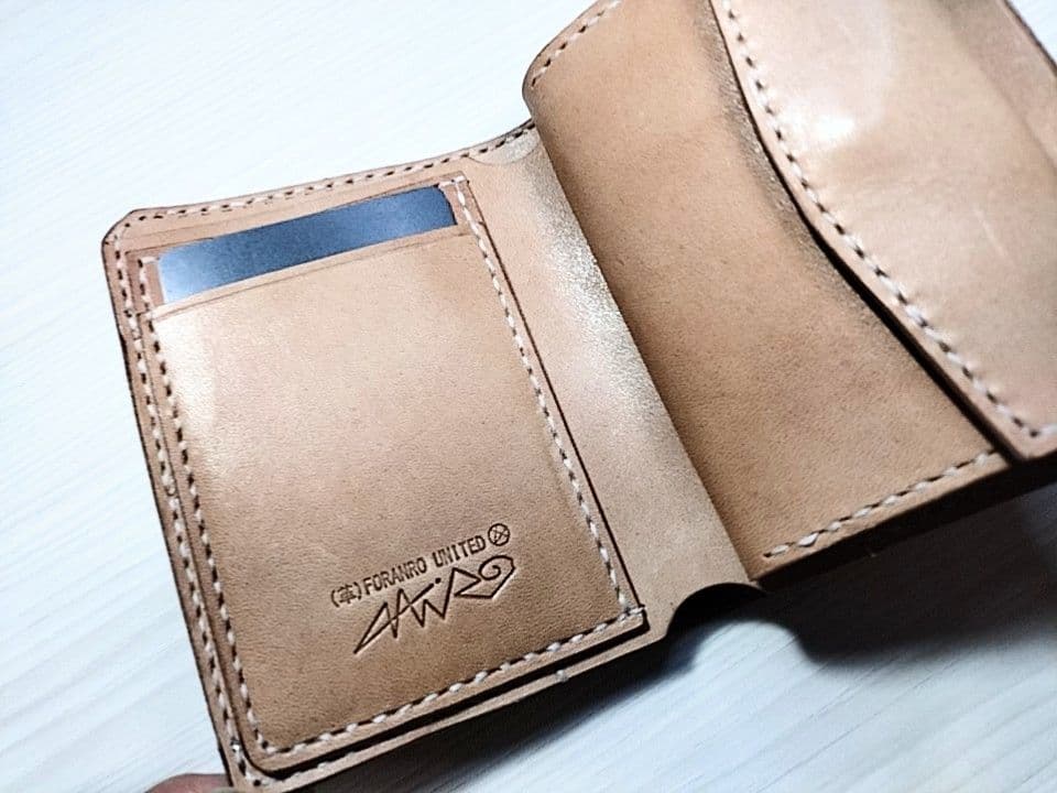 国内最高峰栃木レザー仕様　MINIレザーウォレット