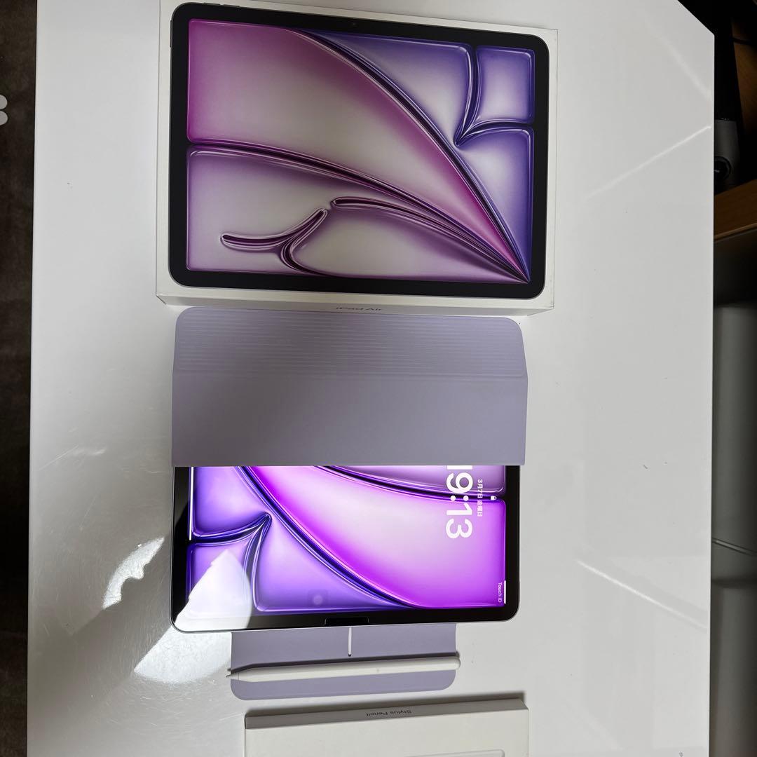 Apple2024 11インチＭ2iPad Air(パープル）4点セット