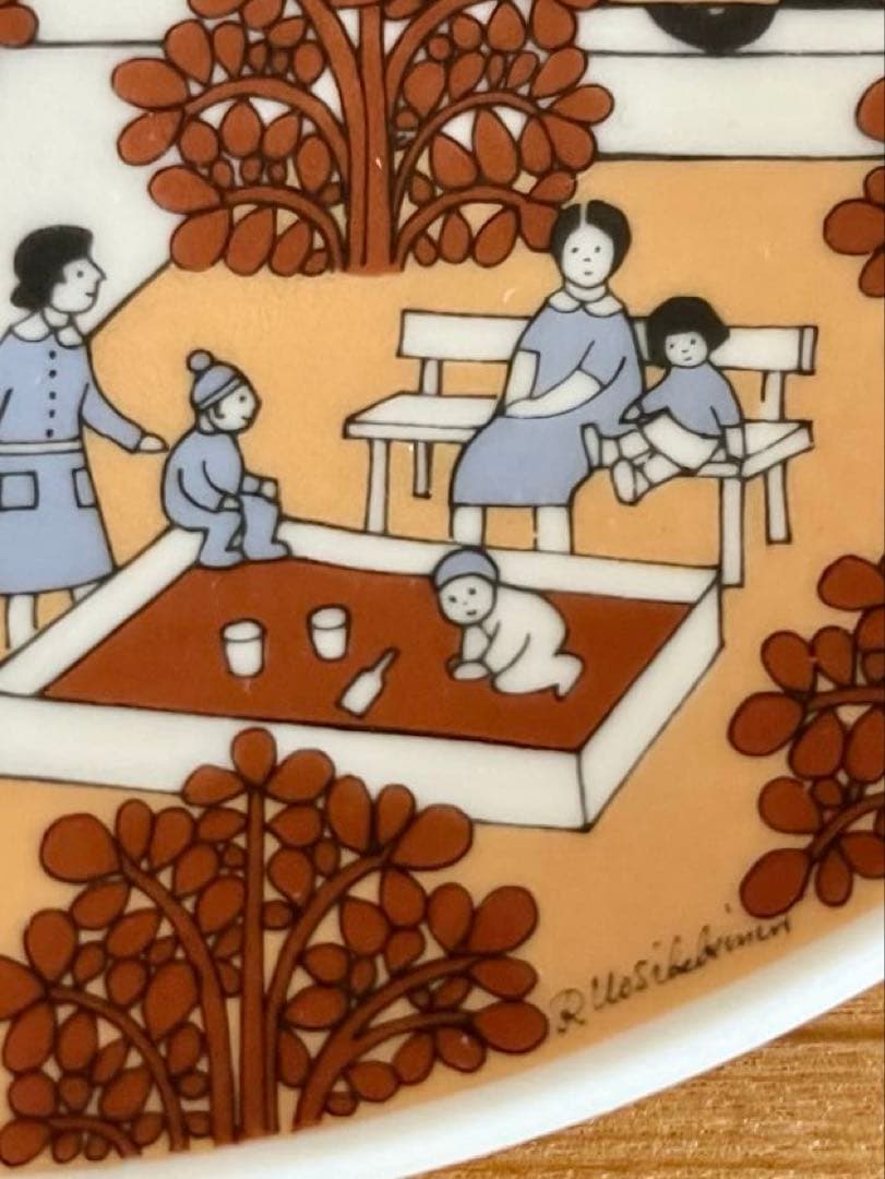 【別注品】ARABIA ウオシッキネン KTV(地方自治体労働者組合)プレート