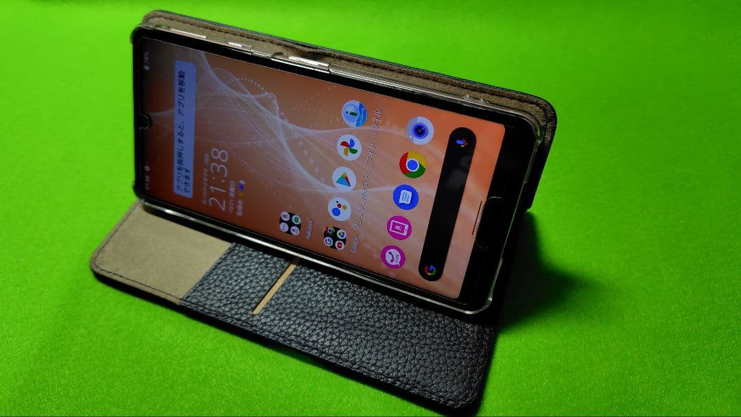 【美品・SIMフリー】AQUOS sense4 lite 64GB 本革ケース付