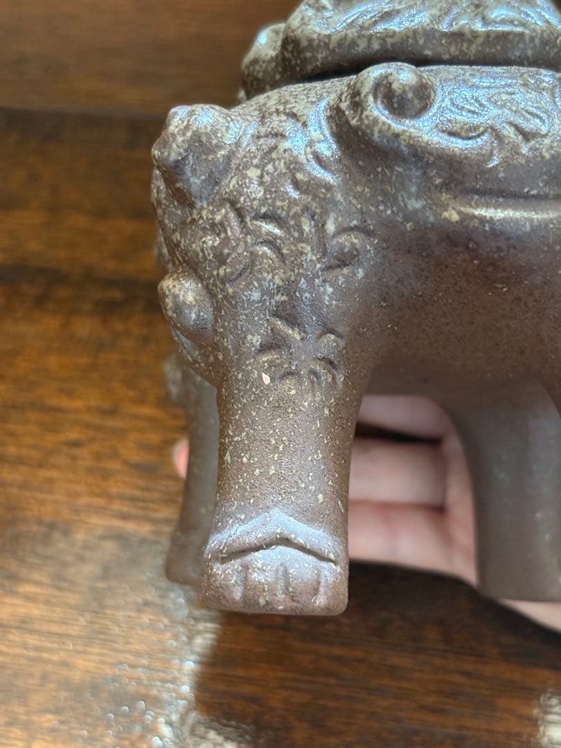 獅子　置物