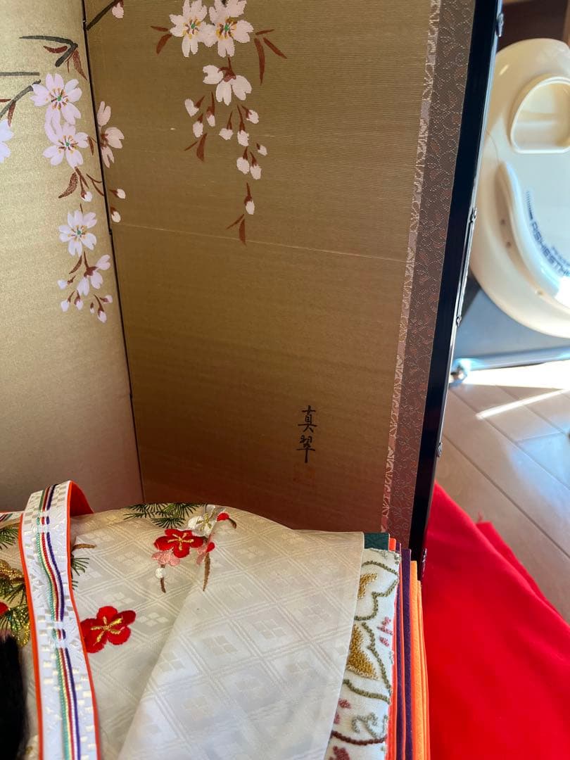 値下げ！親王飾りひな人形セット① ②と一緒に購入して下さい！すぐ発送！