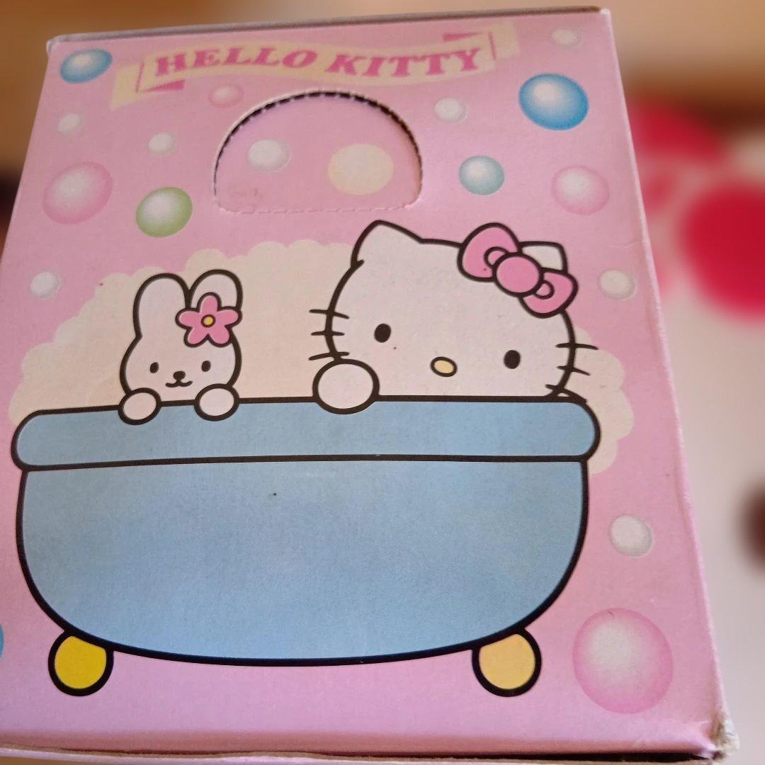 レア　サンリオ キティ　 陶器ミニティッシュケース　ピンク✖ブルー新品