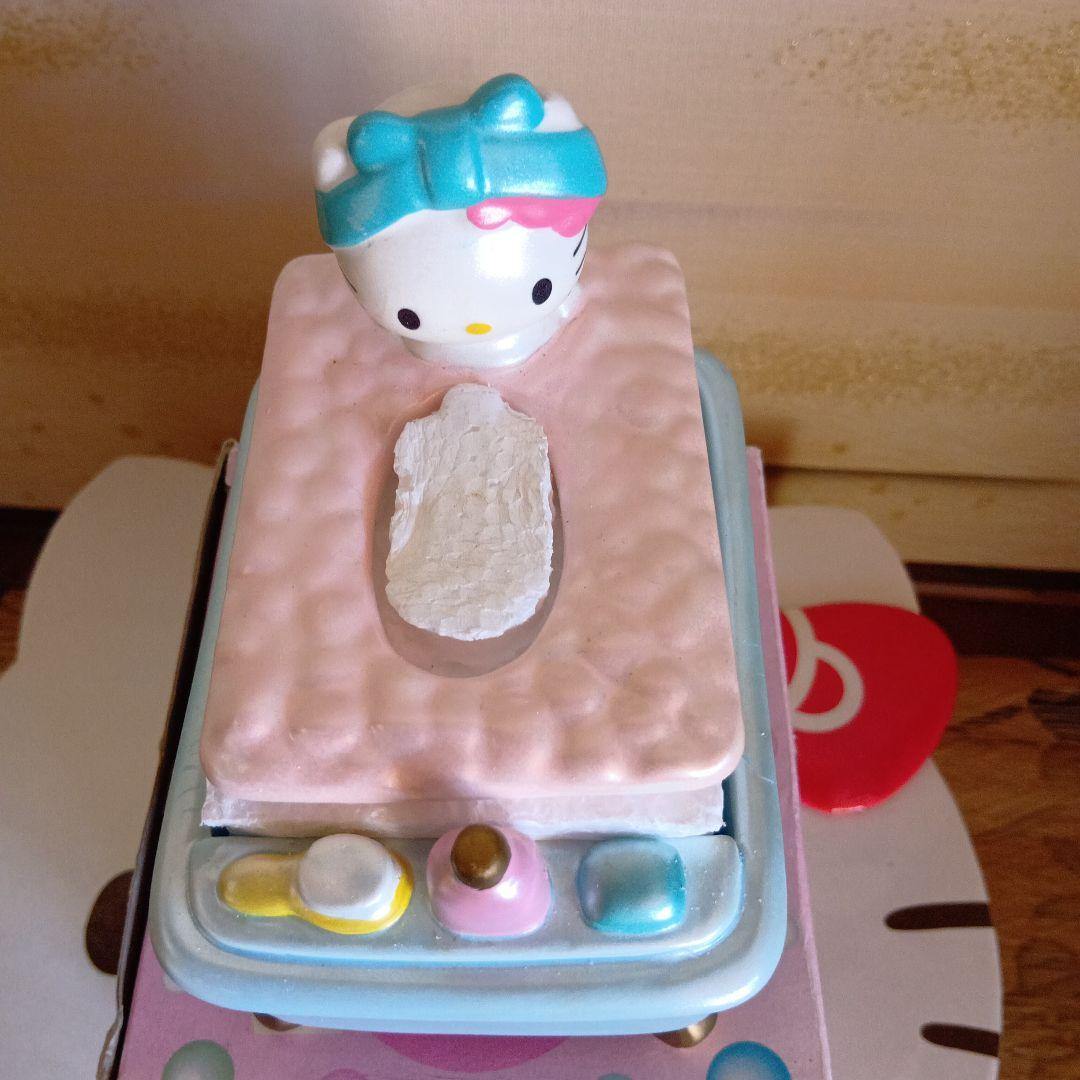 レア　サンリオ キティ　 陶器ミニティッシュケース　ピンク✖ブルー新品