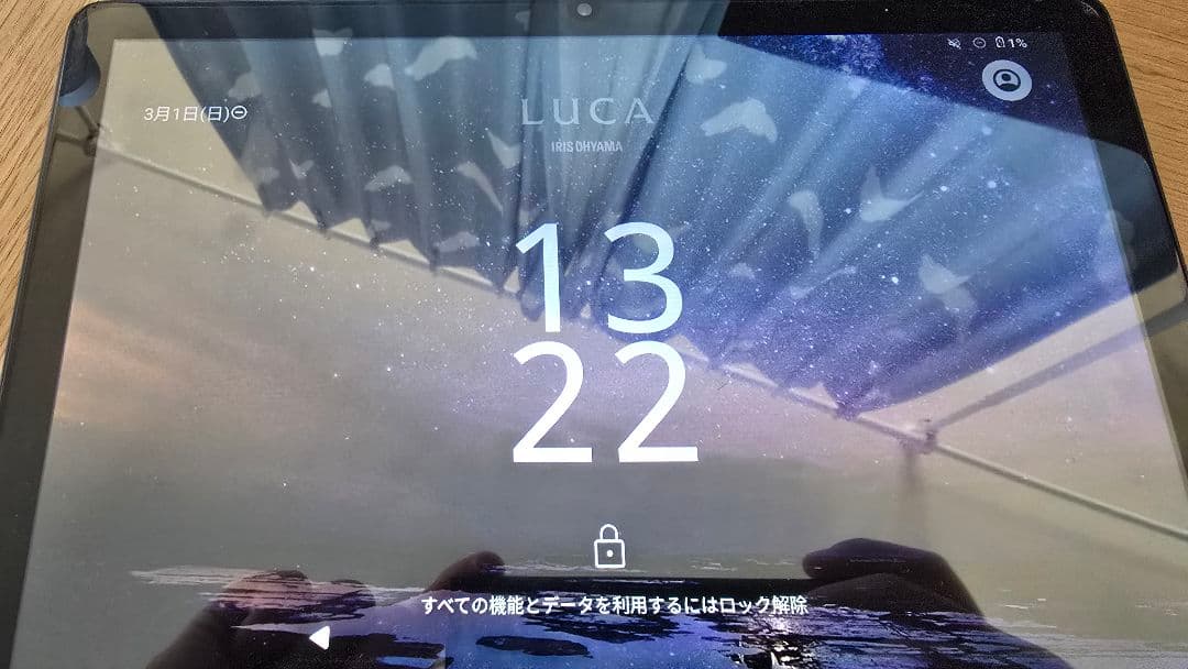 LUCA Tablet TE10D1M64-KV1H 本体ケースカバー付き