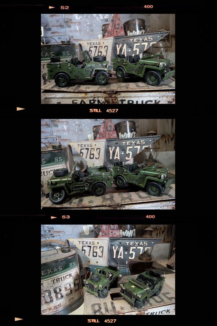 アメリカンミリタリー ブリキカージープ US ARMY ホワイトスター