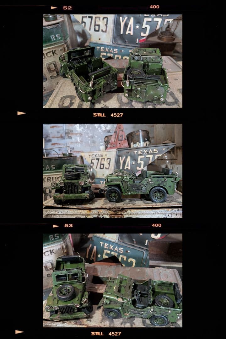 アメリカンミリタリー ブリキカージープ US ARMY ホワイトスター