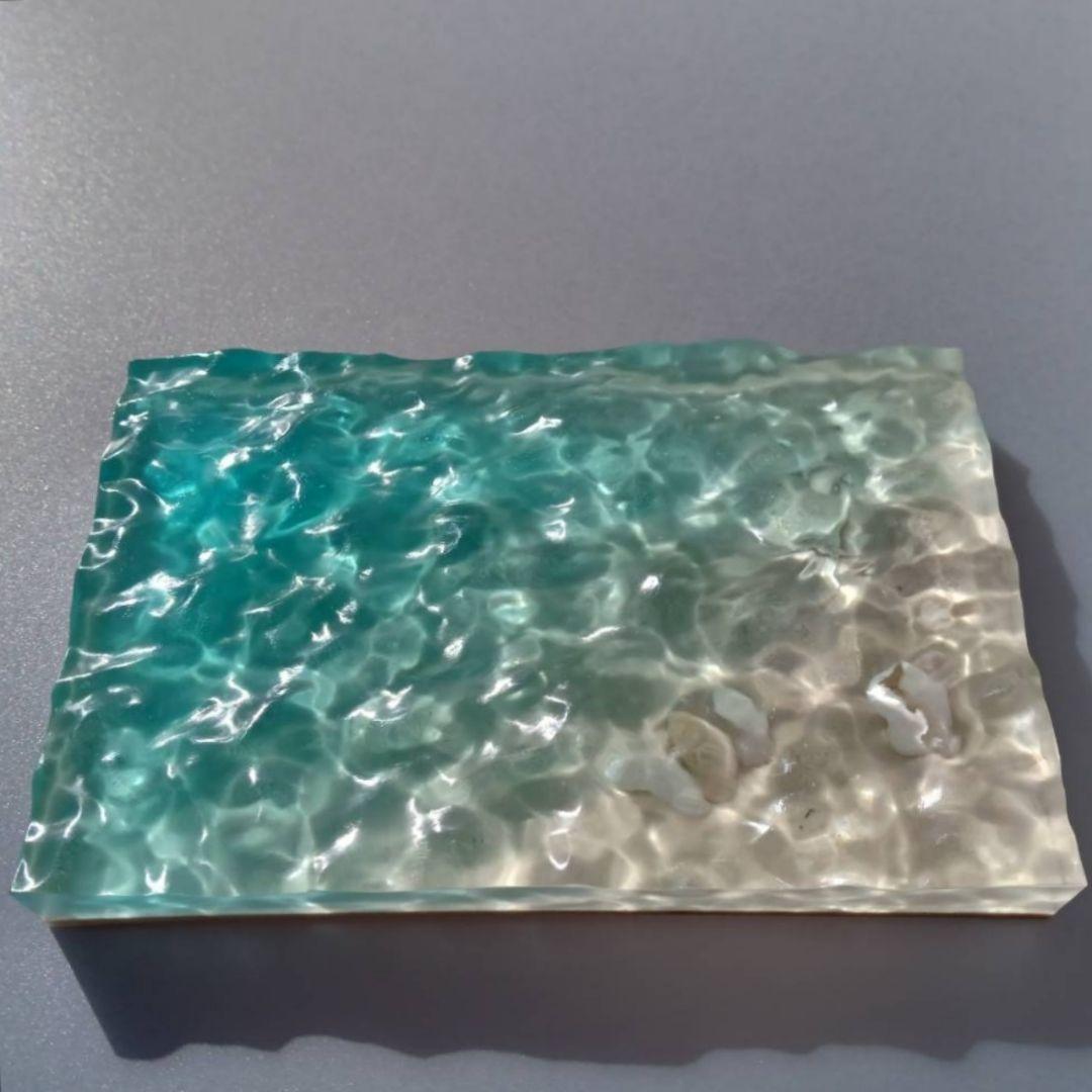 【 海のかけら No.2968 】エポキシレジン オーシャンアート レジンアート