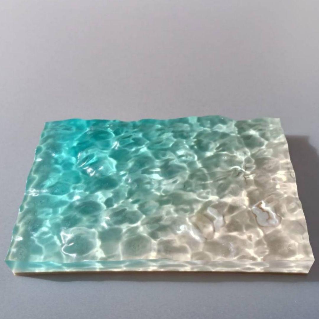 【 海のかけら No.2968 】エポキシレジン オーシャンアート レジンアート