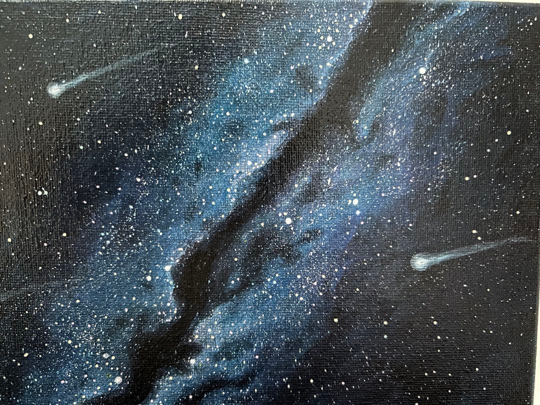 夜空の星たち　絵画　原画