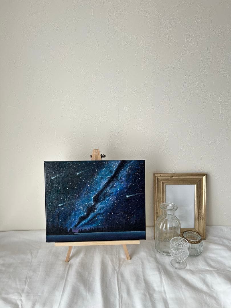 夜空の星たち　絵画　原画