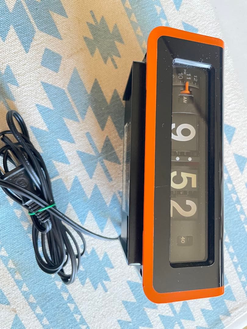 ナショナル 交流目覚時計 ヤング スヤスヤ TG02 パタパタ時計 動作品