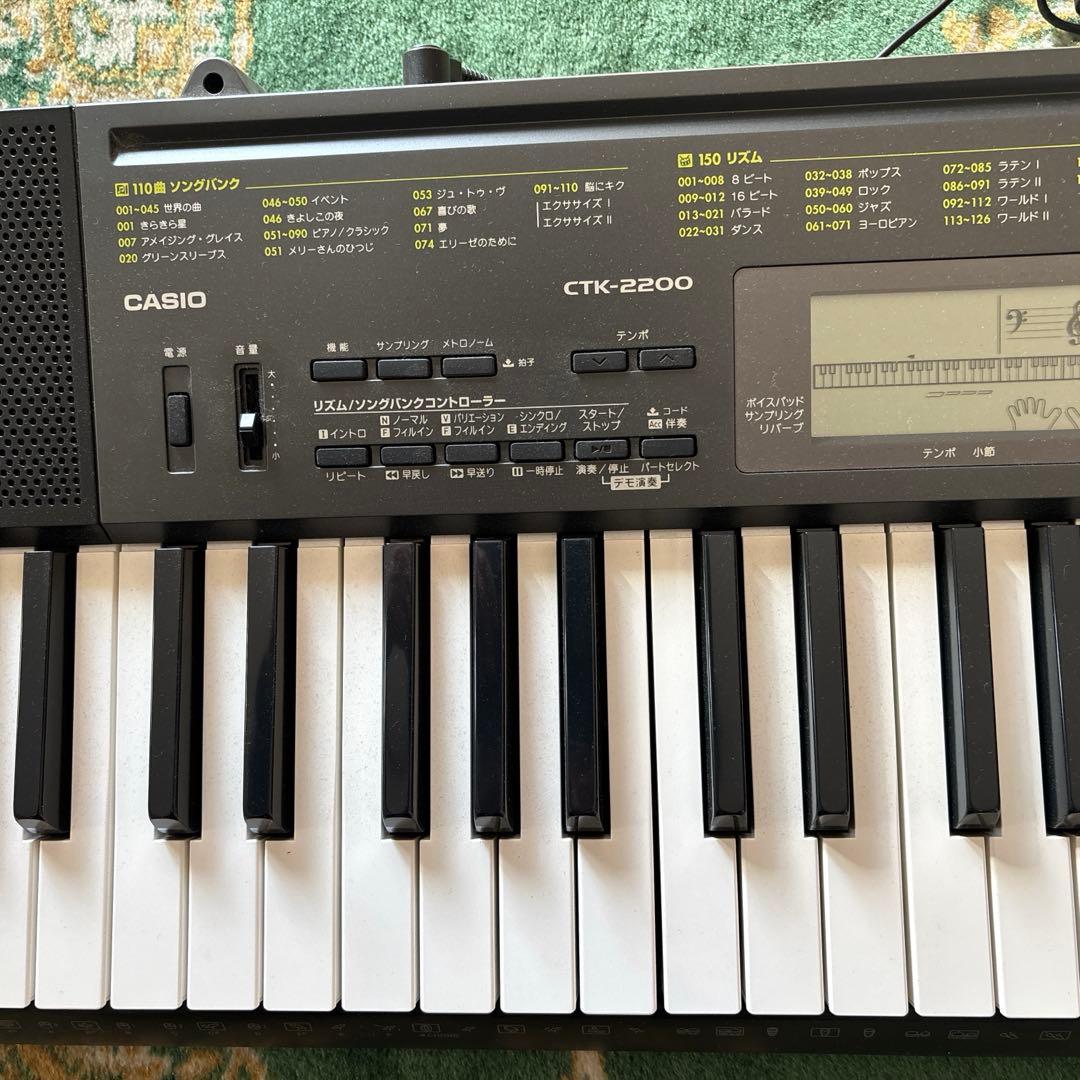 CASIO CTK-2200 61鍵盤 電子キーボード