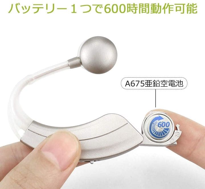 集音器【国内正規品】電池式 軽量 左右両用耳掛けタイプ モデル220