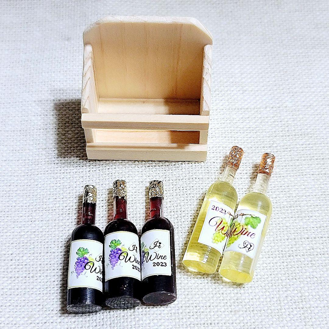 ミニチュアフード☆ミニチュアパン☆ワイン箱セット