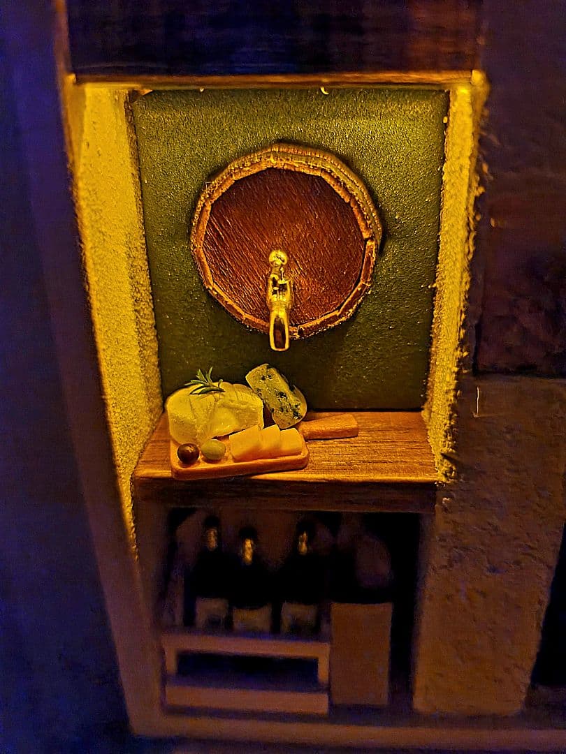 ミニチュアフード☆ミニチュアパン☆ワイン箱セット