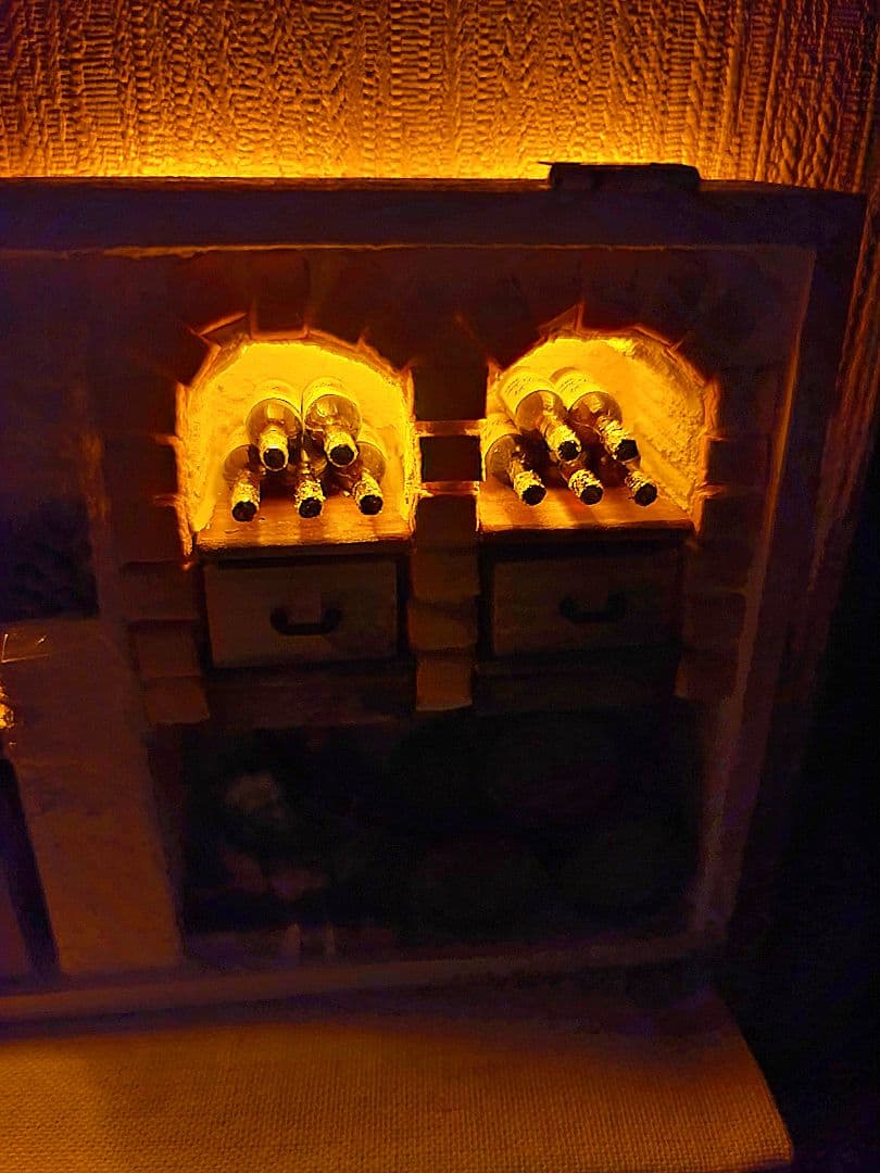 ミニチュアフード☆ミニチュアパン☆ワイン箱セット