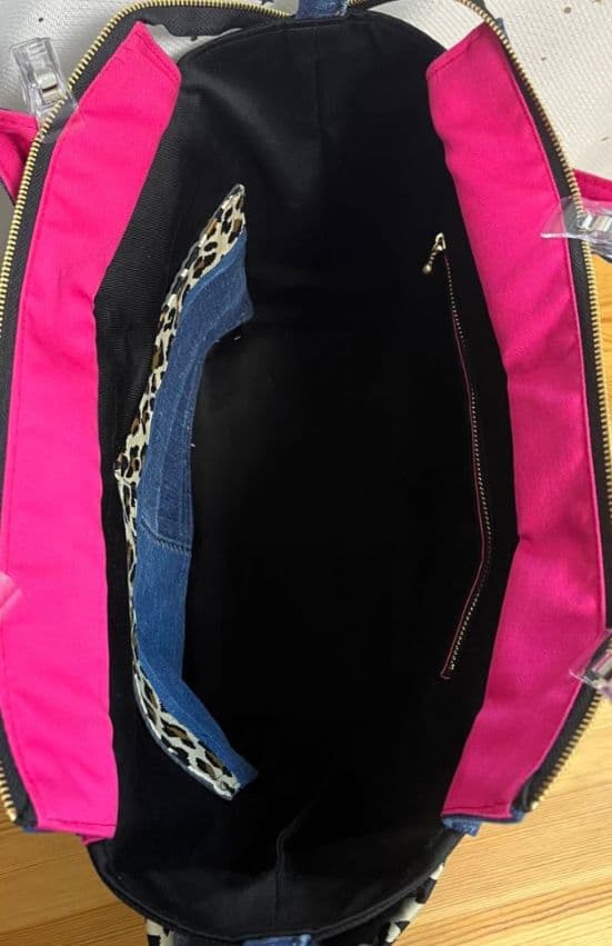 大きめデニムリメイクバッグ（LL）No.920☆トートバッグ