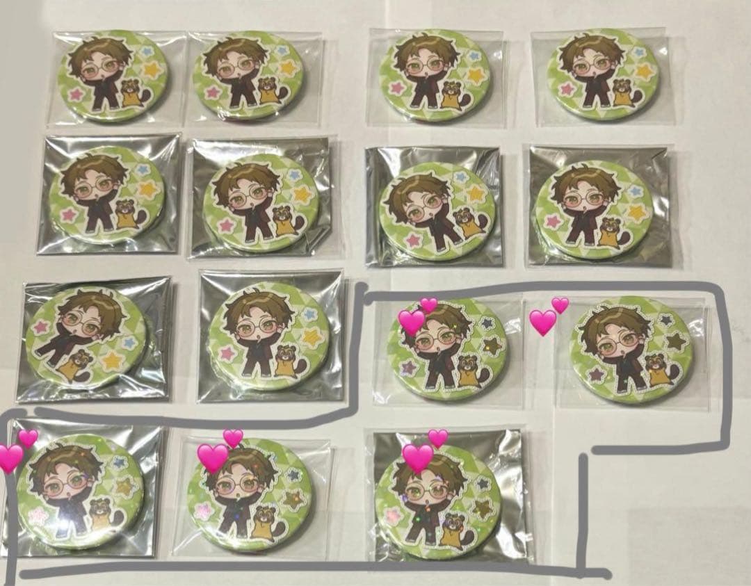 うらたぬき たぬわん2023 Flower 缶バッジ