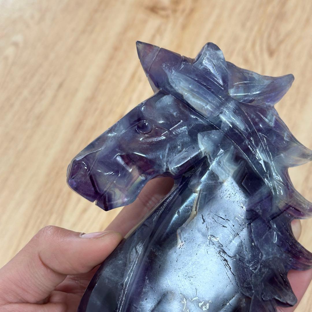 天然石フローライトのユニコーン　ご購入前に在庫確認必要G.800