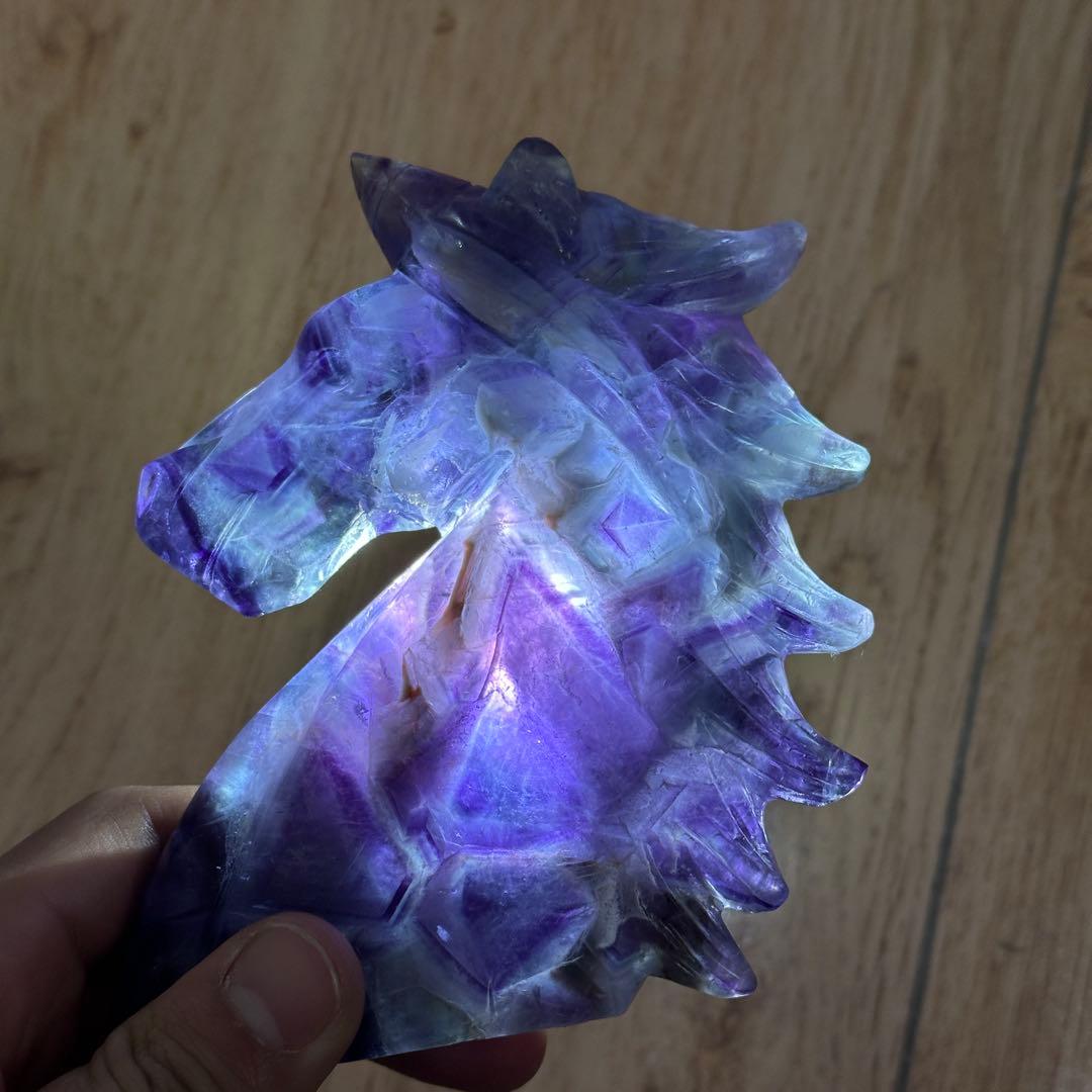 天然石フローライトのユニコーン　ご購入前に在庫確認必要G.800