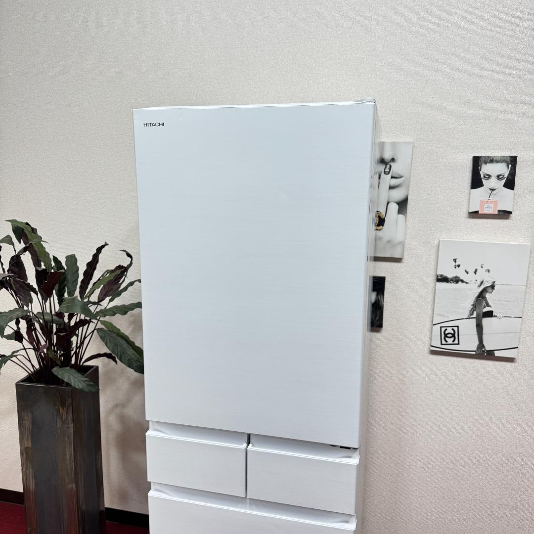 東京23区送料無料　超美品日立2023年製5ドア冷蔵庫　470L　洗浄/除菌済み