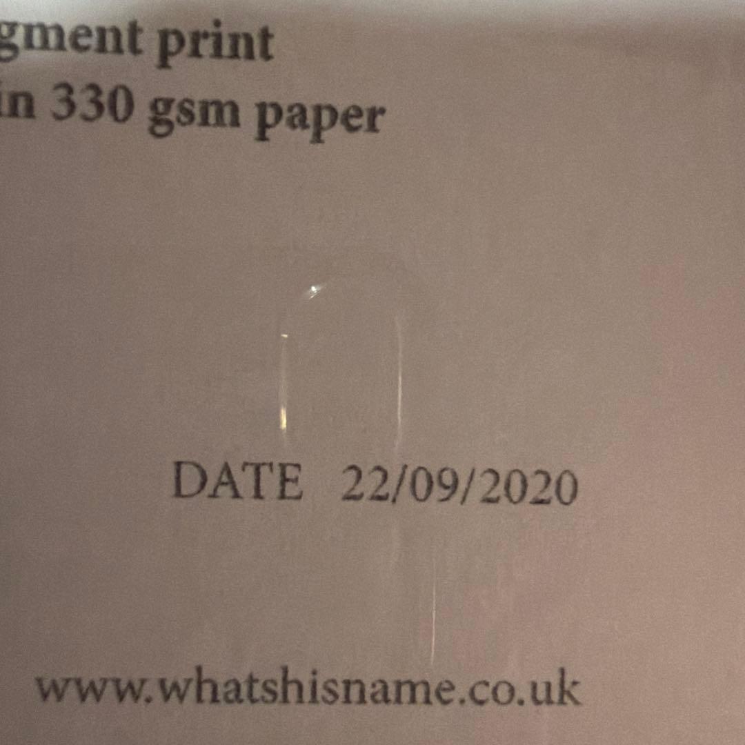 真作　Whatshisname スカル シルクスクリーン　2020 直筆サイン