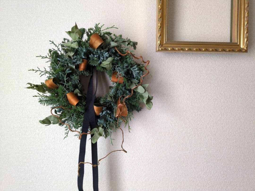 2025 Christmas 静かな森のクリスマスリース