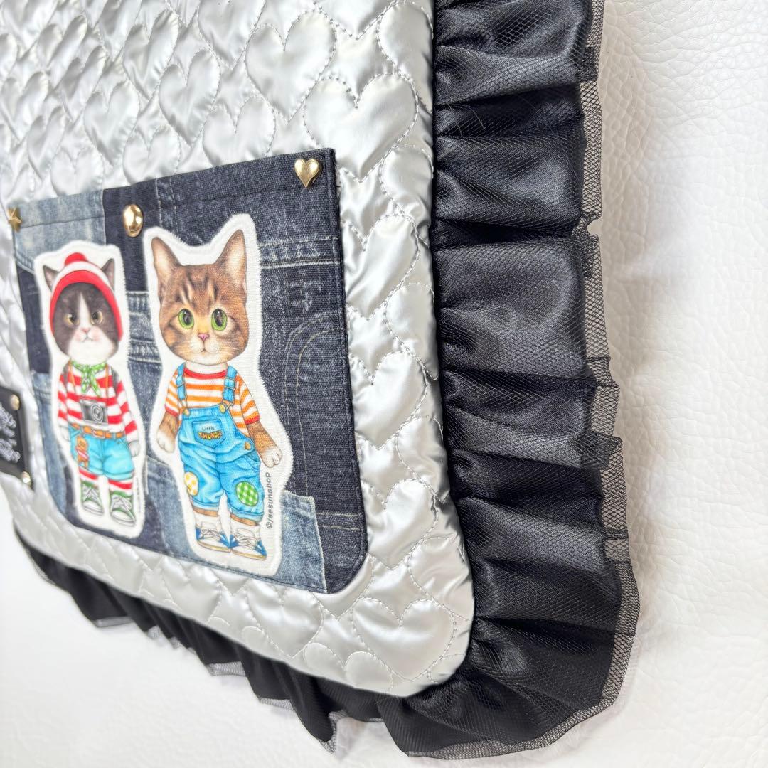 や*ん様 コヤンイサムチョン　ウサクマフリルフラットバッグ　ジョーズくん　サンダ