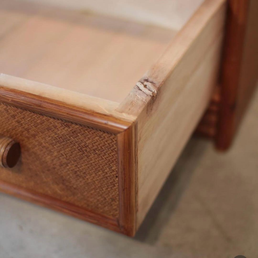 大容量　ラタンチェスト