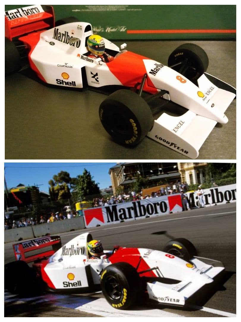 ミニチャンプス 1/18 F1 マクラーレン MP4/8 A.セナ リペイント