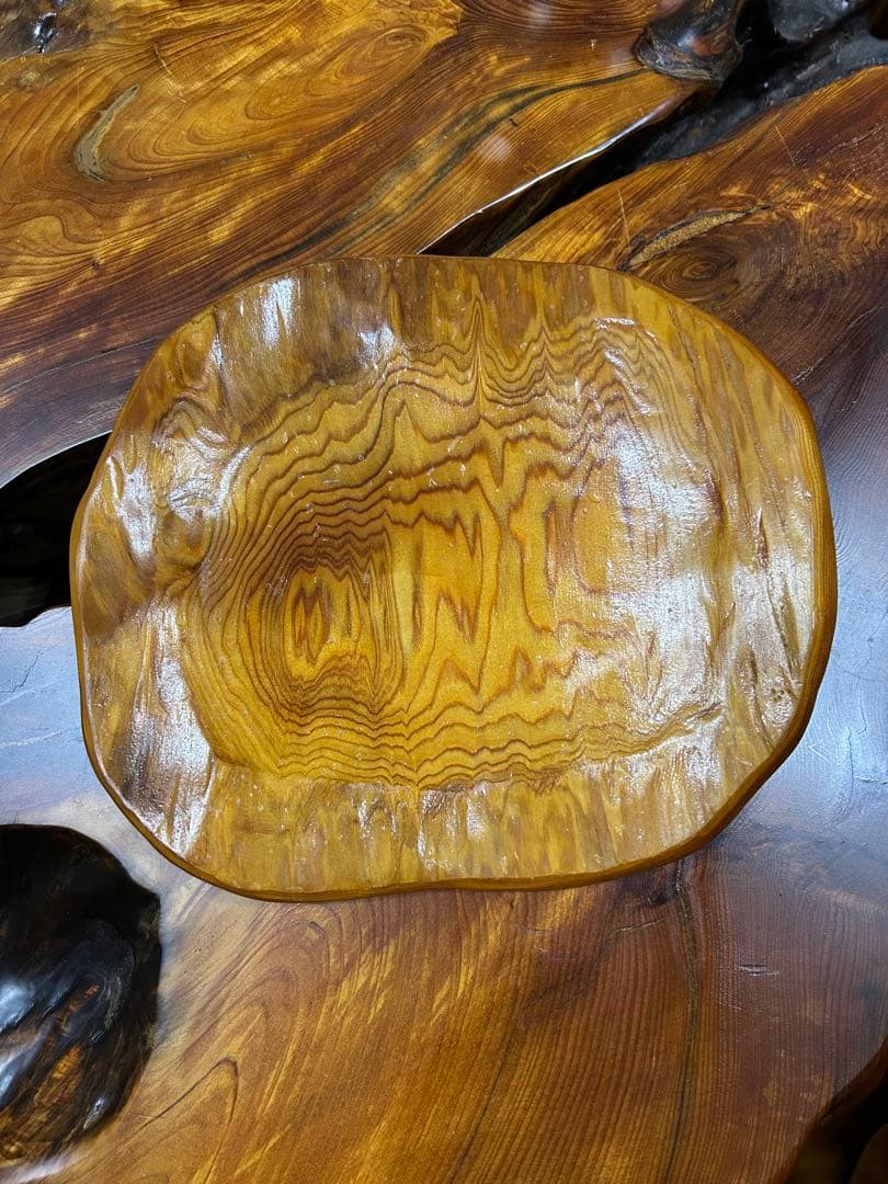 希少 屋久杉 応接セット ソファ ローテーブル 椅子4脚 無垢 天然木 一枚板