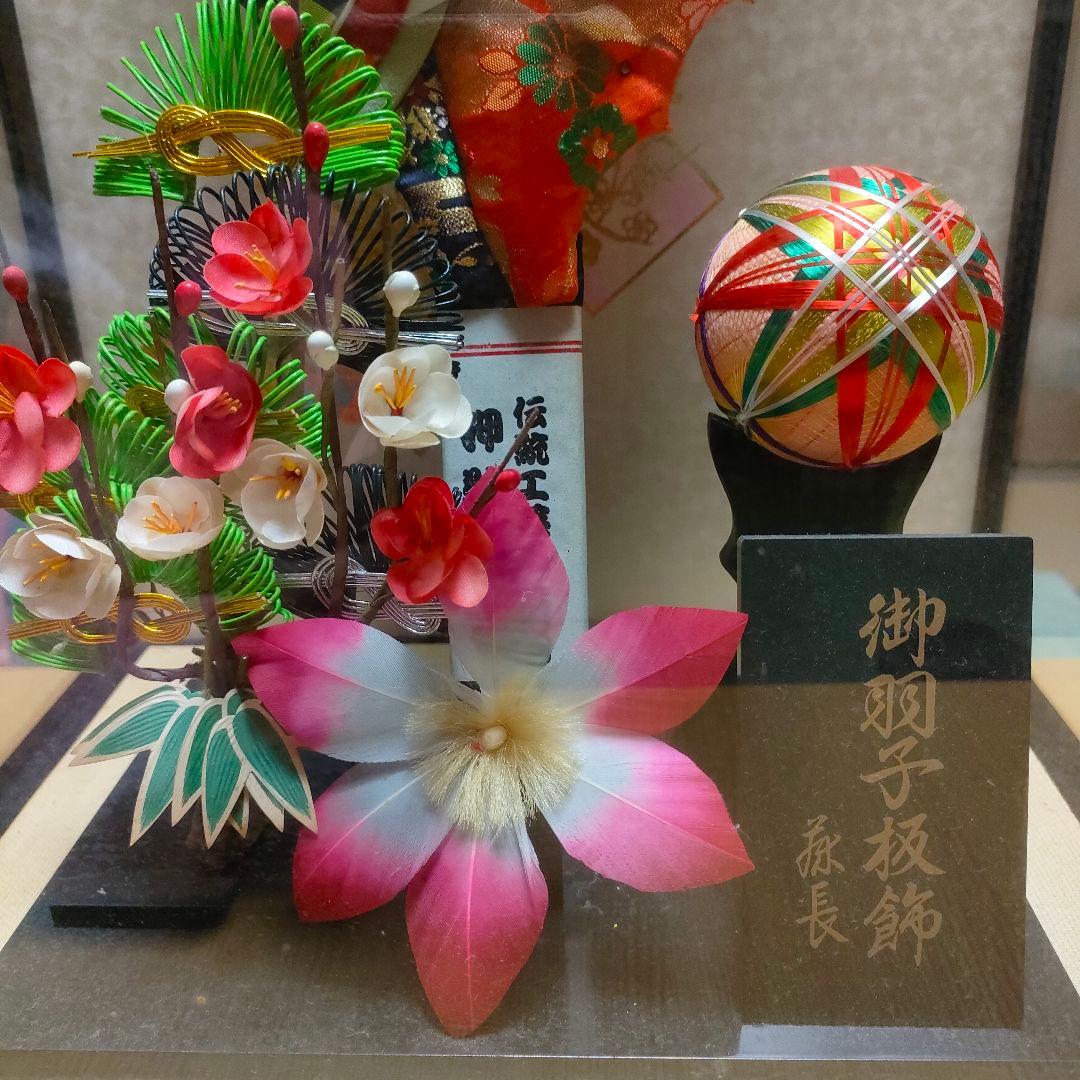 伝統的 羽子板人形 ガラスケース入り