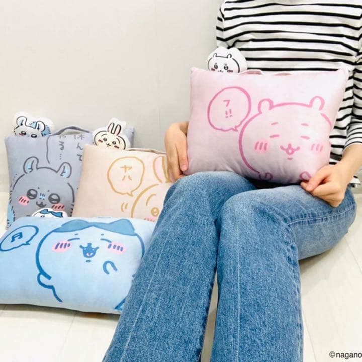 新品　2点セット　ちいかわ　なんか小さくてかわいいまくら　枕　モモンガ　アベイル