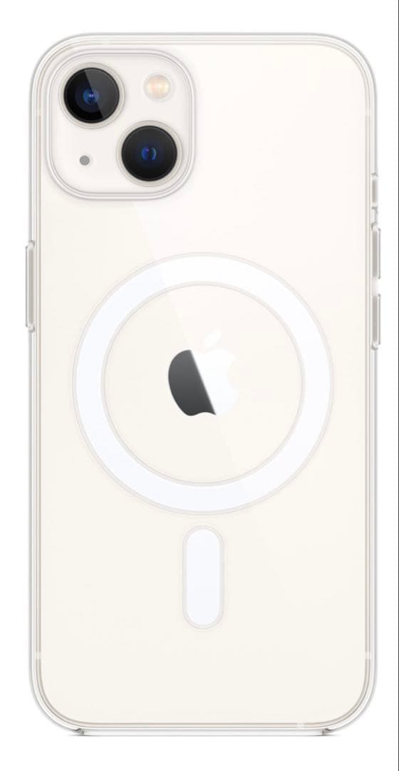 iPhone 13 128GB ブルー&MagSafe対応13クリアケース 新品