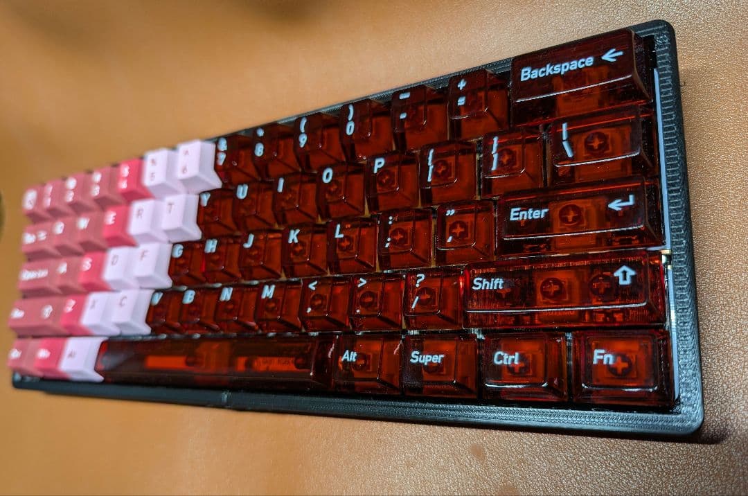 自作キーボード YMDK GK61 RGB LED 60％キーボード