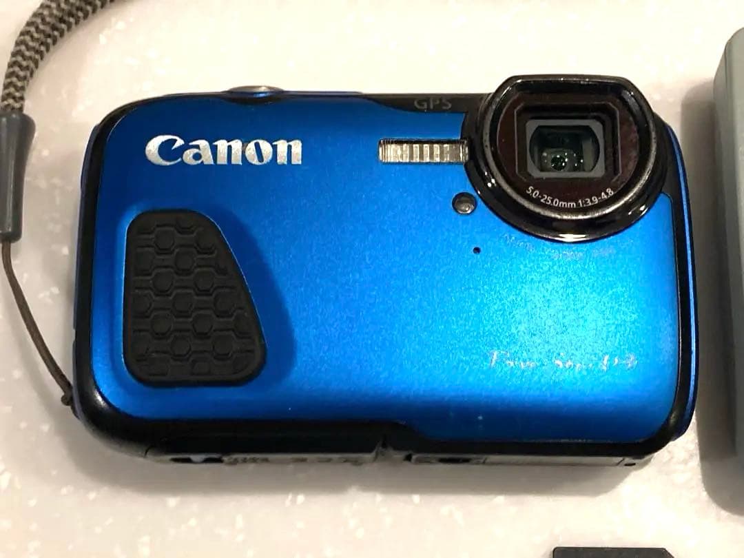 【動作品】　Canon Power Shot D30 デジタルカメラ ブルー