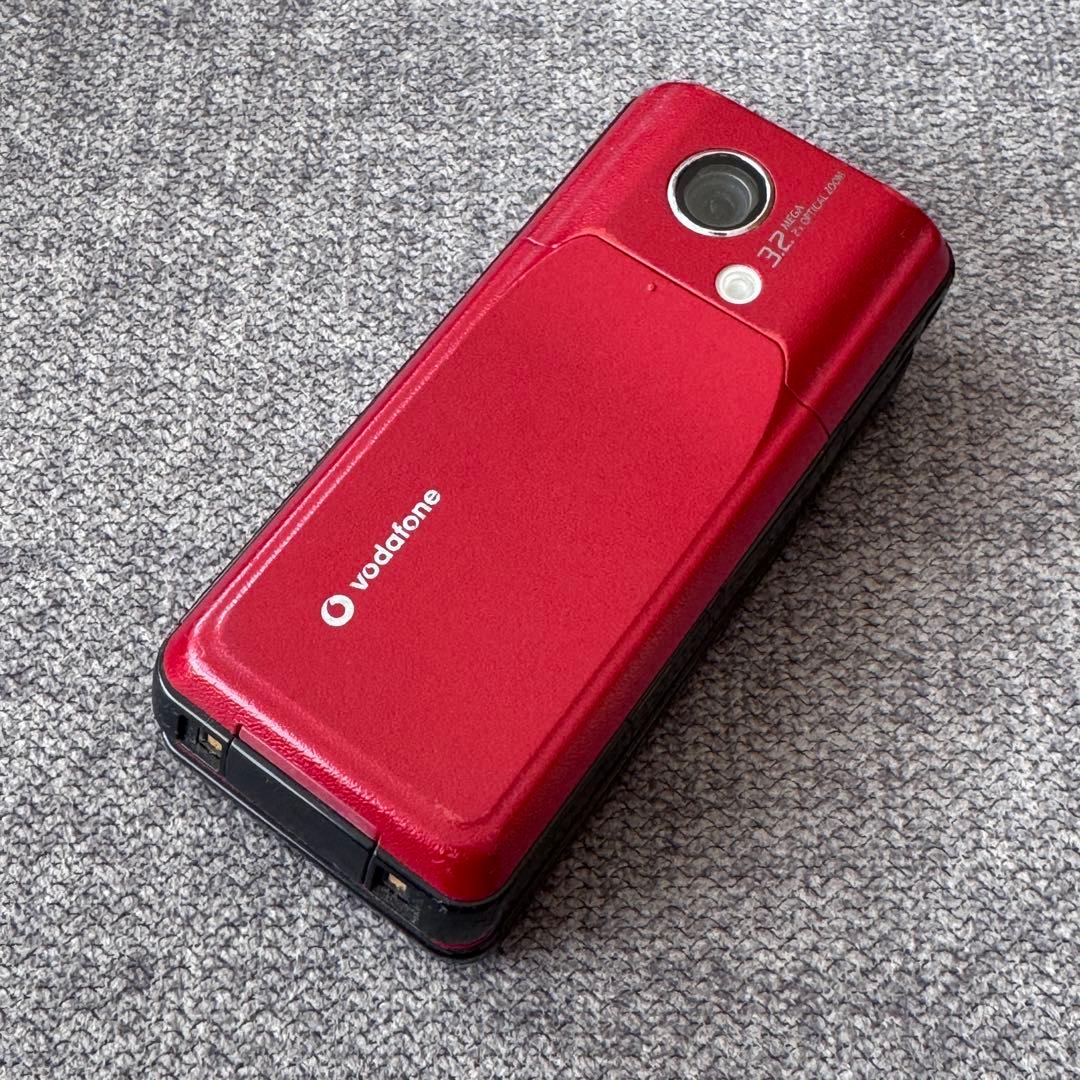 【概ね美品】 vodafone 903SH レッド 本体のみ