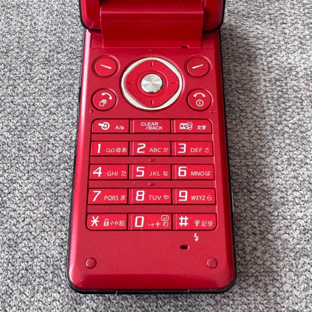 【概ね美品】 vodafone 903SH レッド 本体のみ