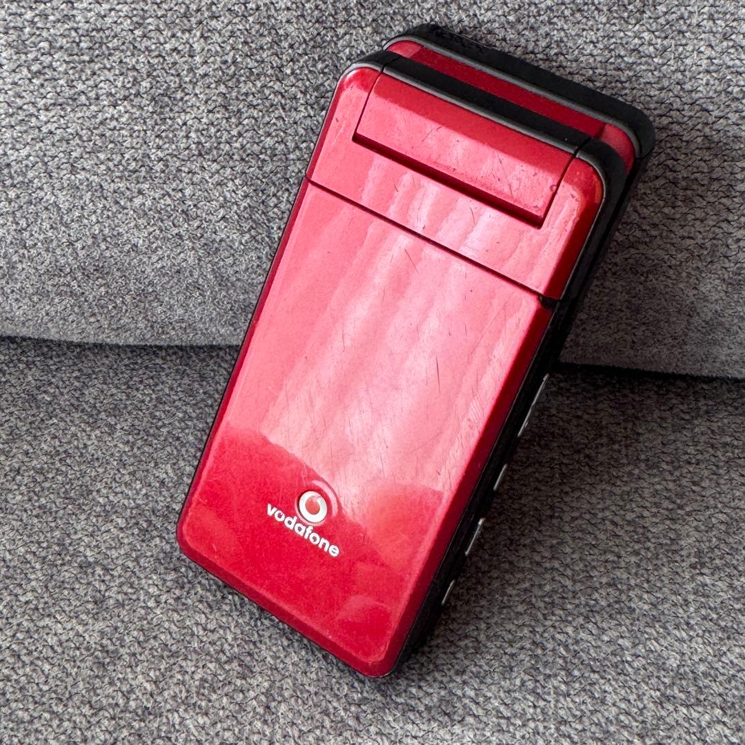 【概ね美品】 vodafone 903SH レッド 本体のみ