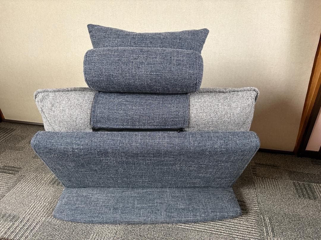 背もたれクッション　ニトリ　（ソファベッドフリーリーGY布）