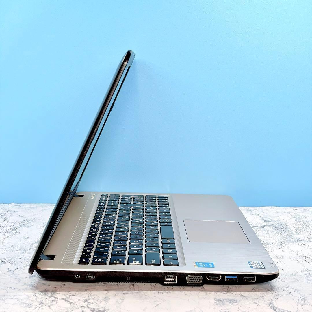 初心者におすすめ✨Win11✨オフィス✨カメラ✨ASUS✨ブラックノートパソコン