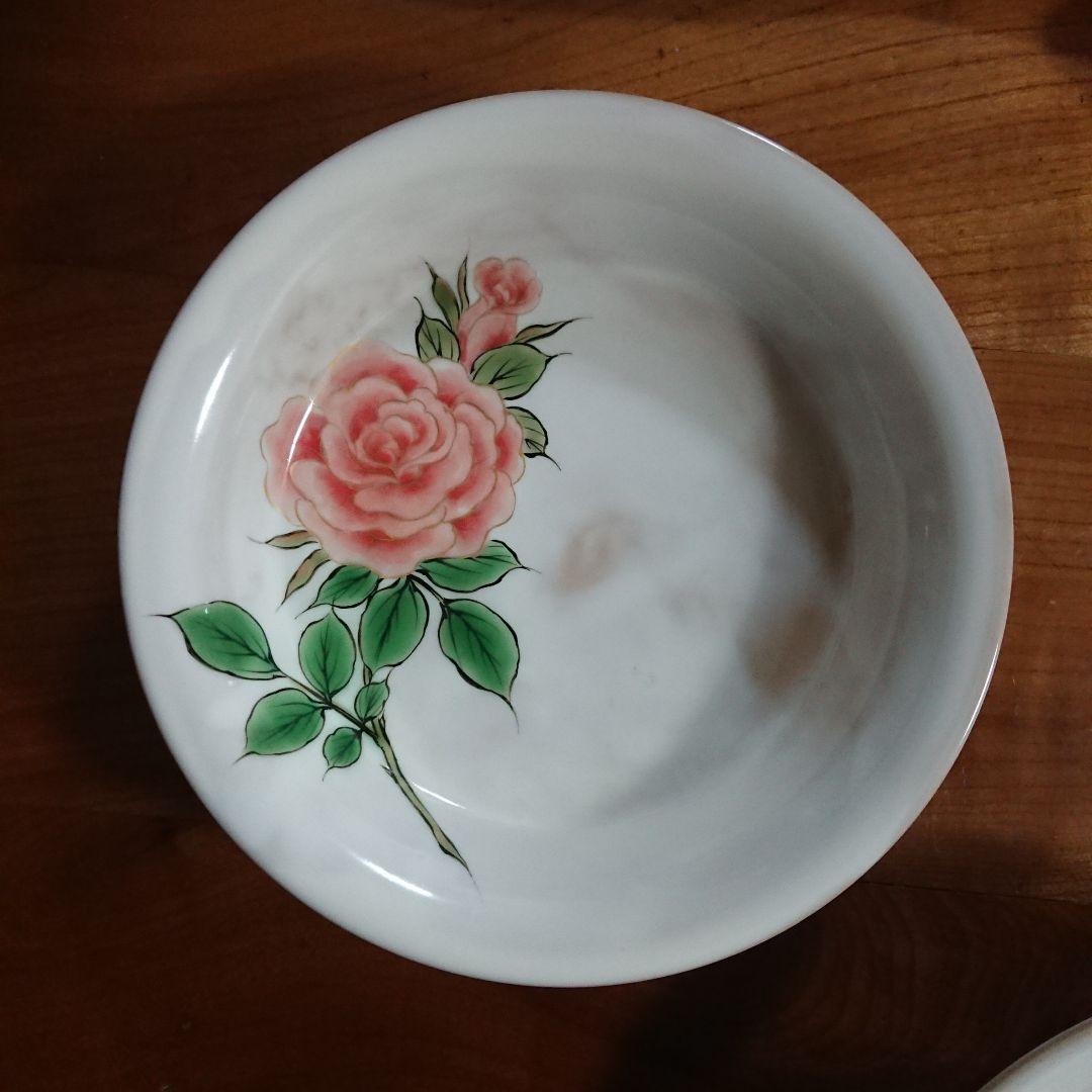 清水焼 京焼 薔薇 土淵陶葊 陶あん とうあん 器 皿 鉢 中鉢 深皿　/萩焼