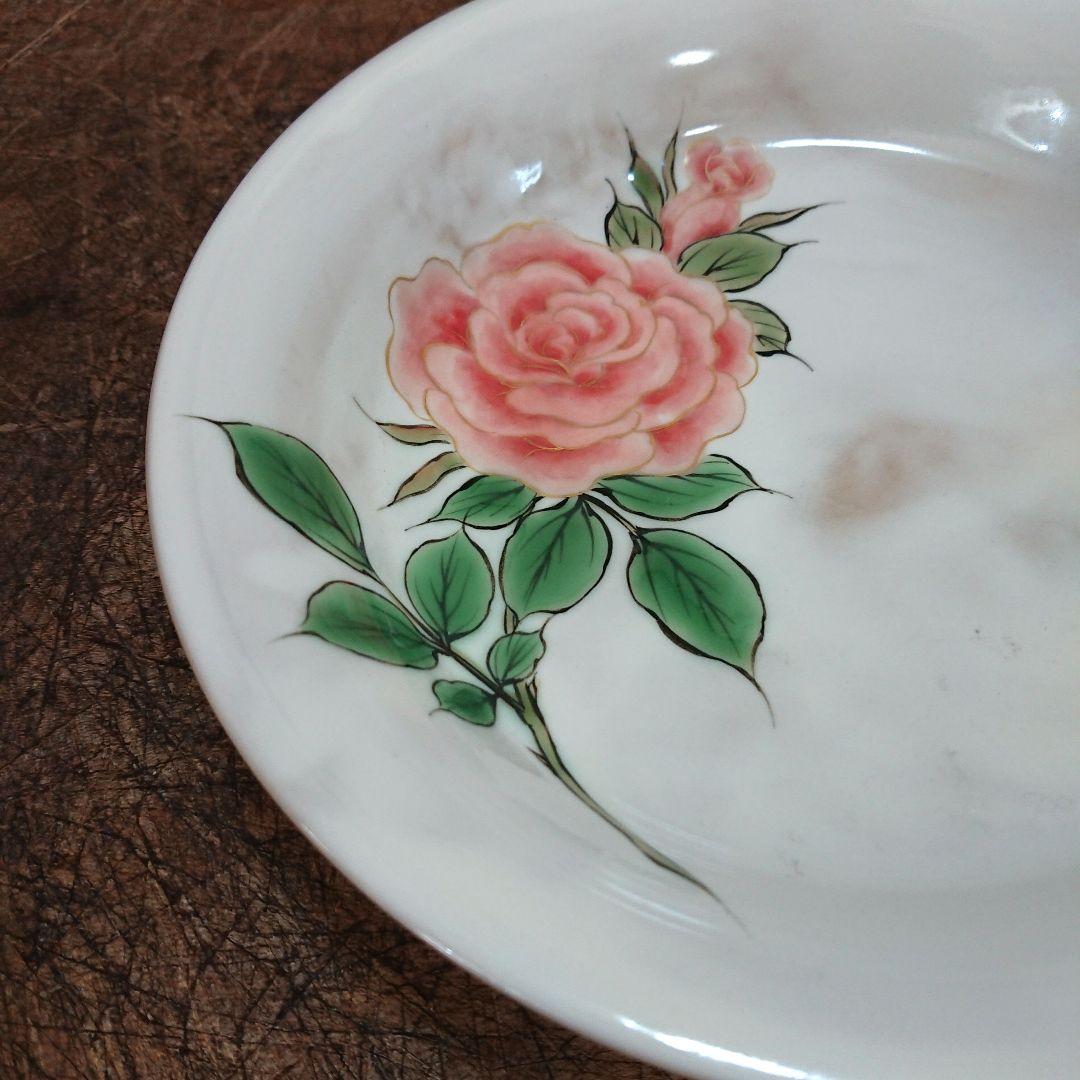 清水焼 京焼 薔薇 土淵陶葊 陶あん とうあん 器 皿 鉢 中鉢 深皿　/萩焼