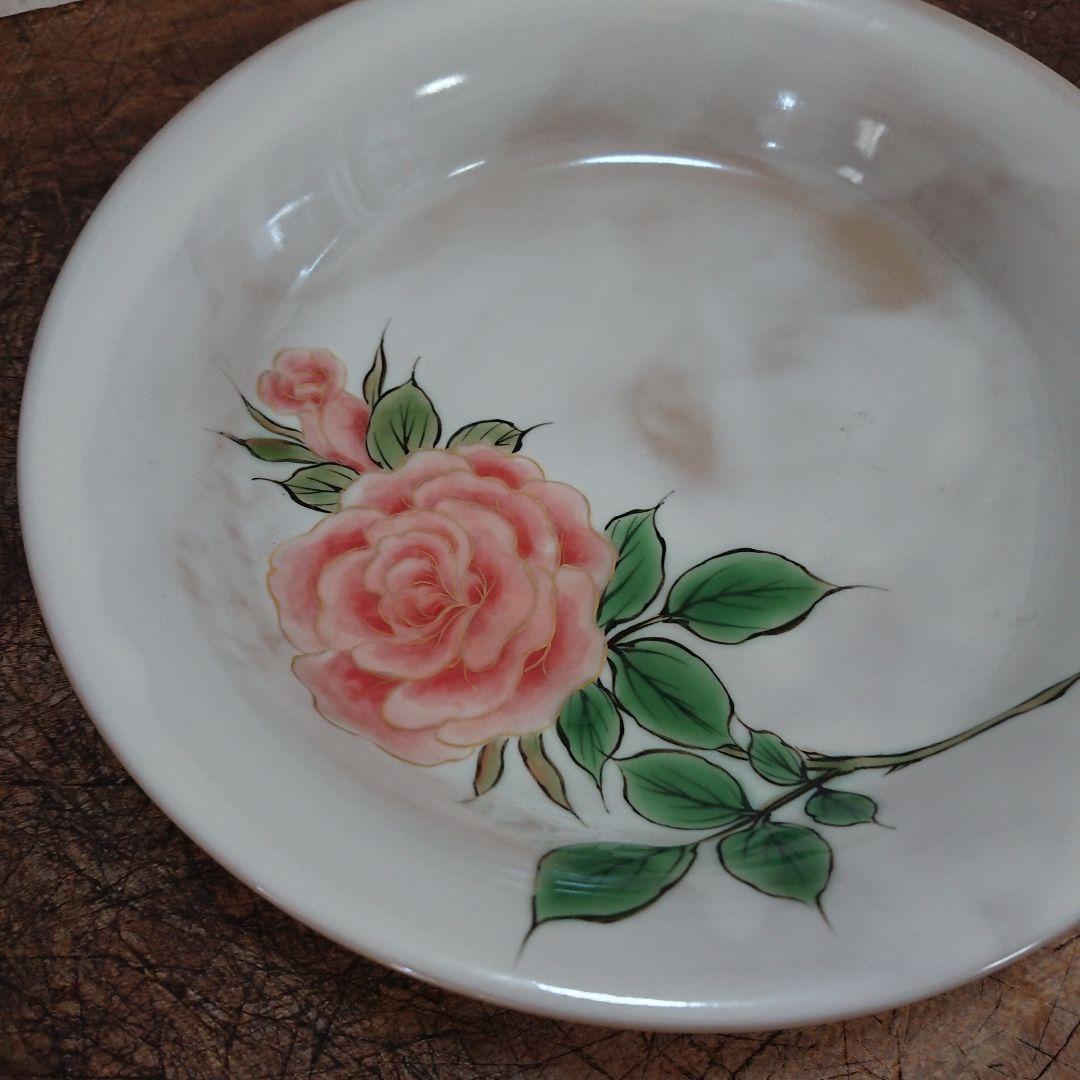 清水焼 京焼 薔薇 土淵陶葊 陶あん とうあん 器 皿 鉢 中鉢 深皿　/萩焼