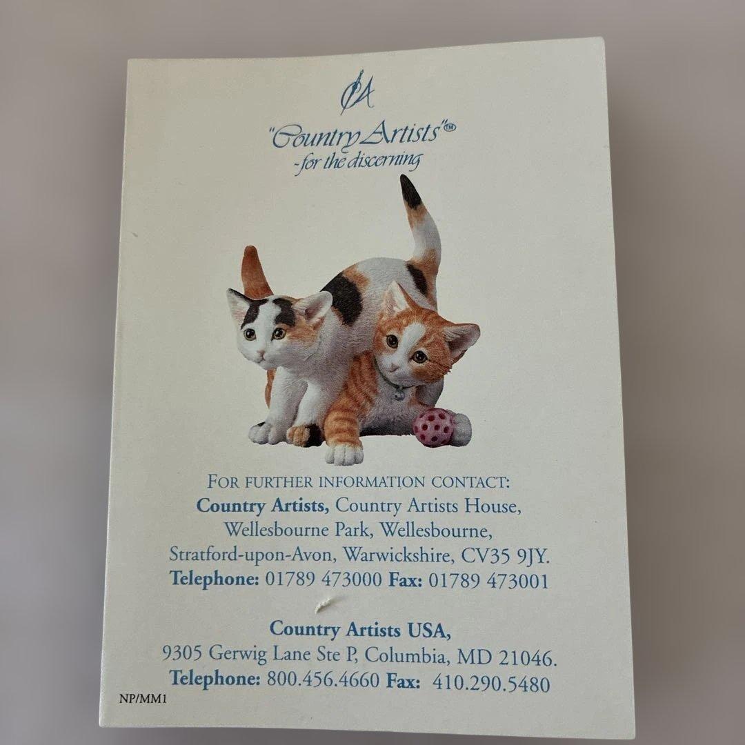 カントリーアーティスト 猫 置物 country artist