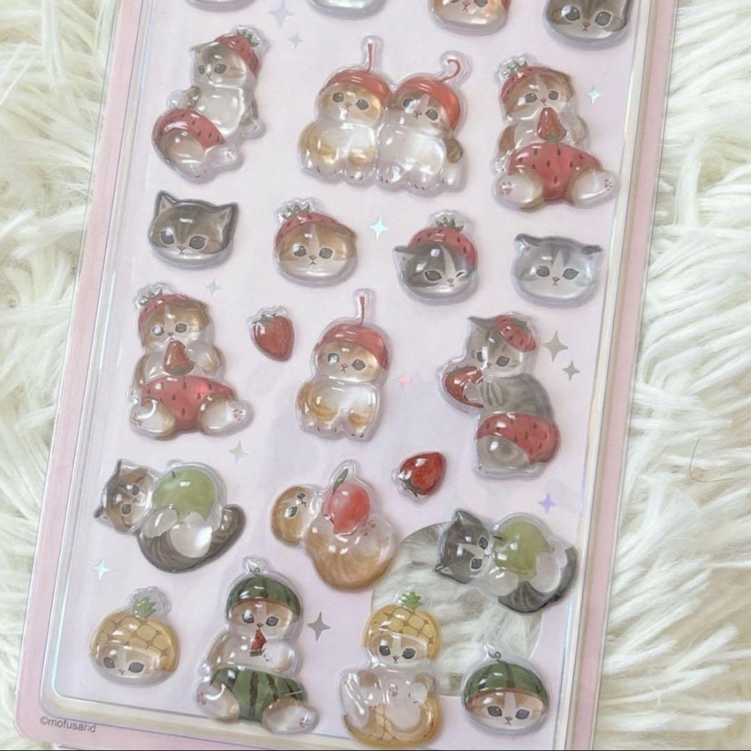 【正規品】モフサンド　ボンボンドロップシール　いちごにゃん