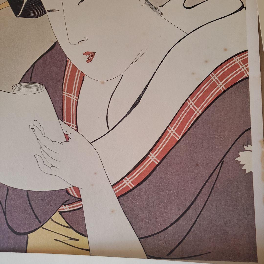 浮世絵　歌麿　木版画　6枚セット