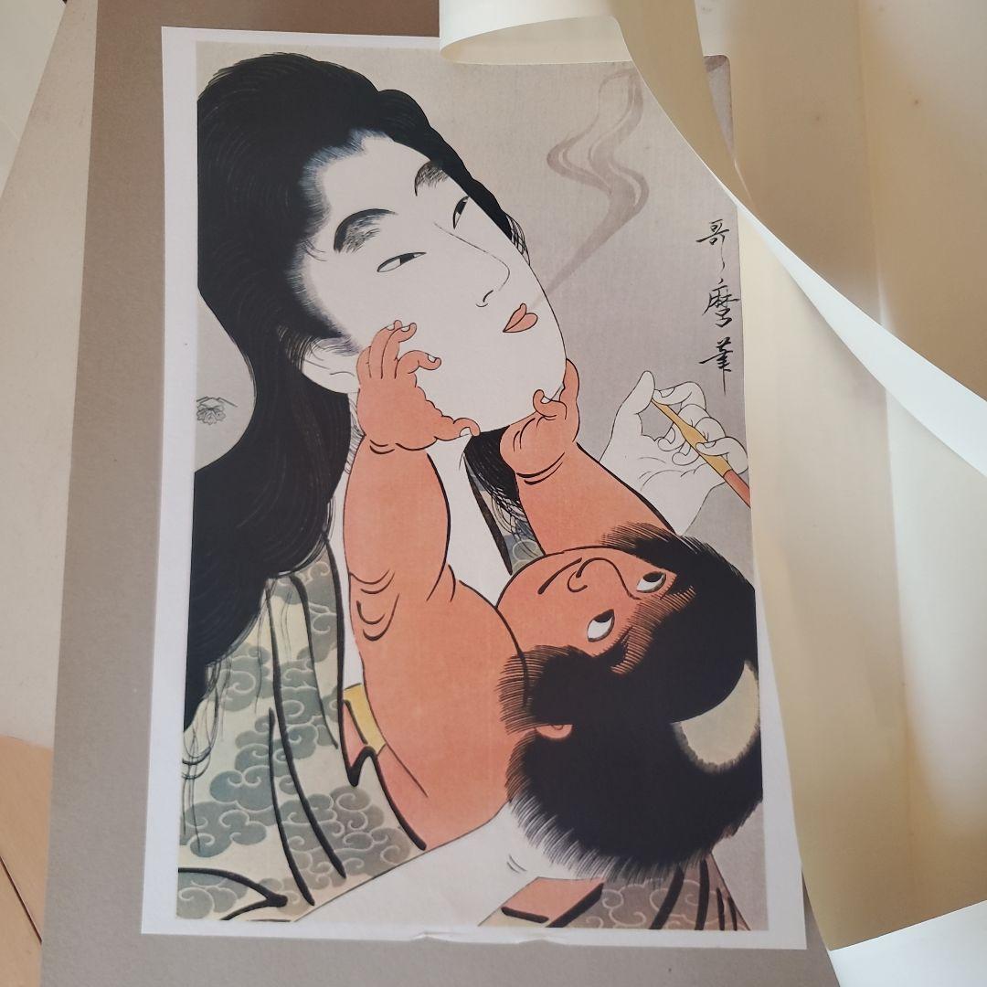 浮世絵　歌麿　木版画　6枚セット