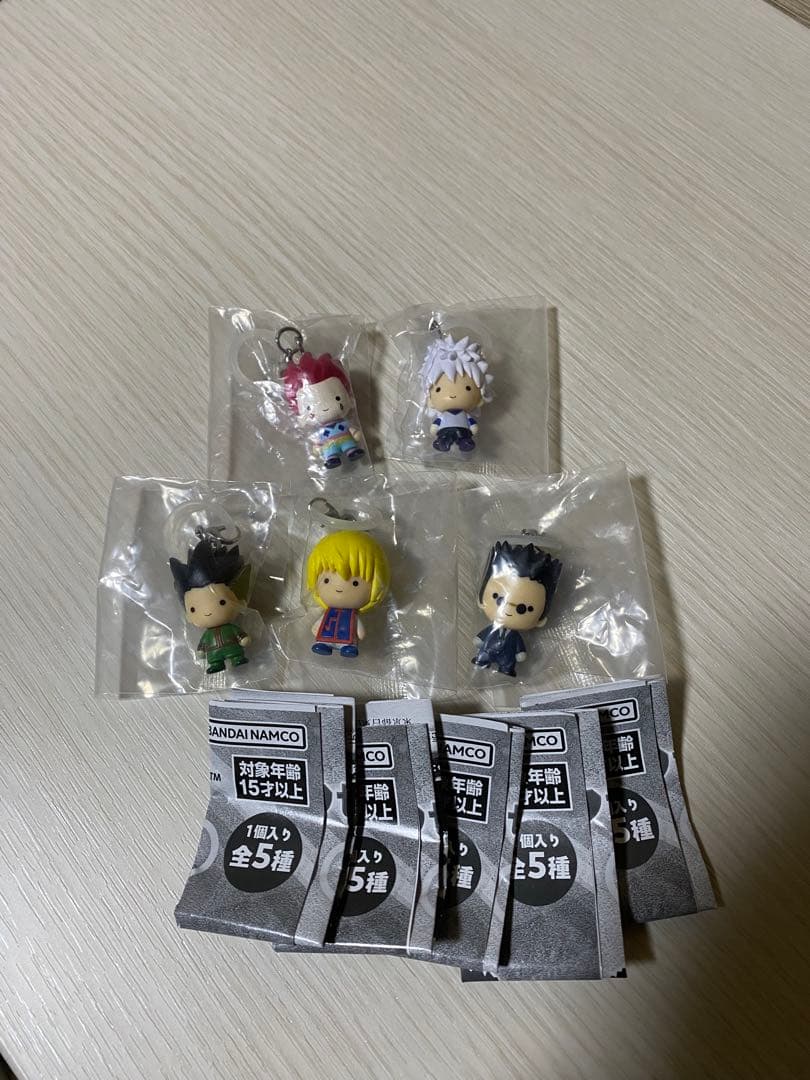 新品】HUNTER×HUNTER めじるしアクセサリー 5種コンプセット 第1弾